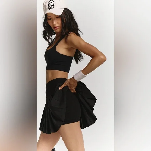 NWT Free People Movement Swing Of Things Skort Black Size Small - Picture 2 of 6